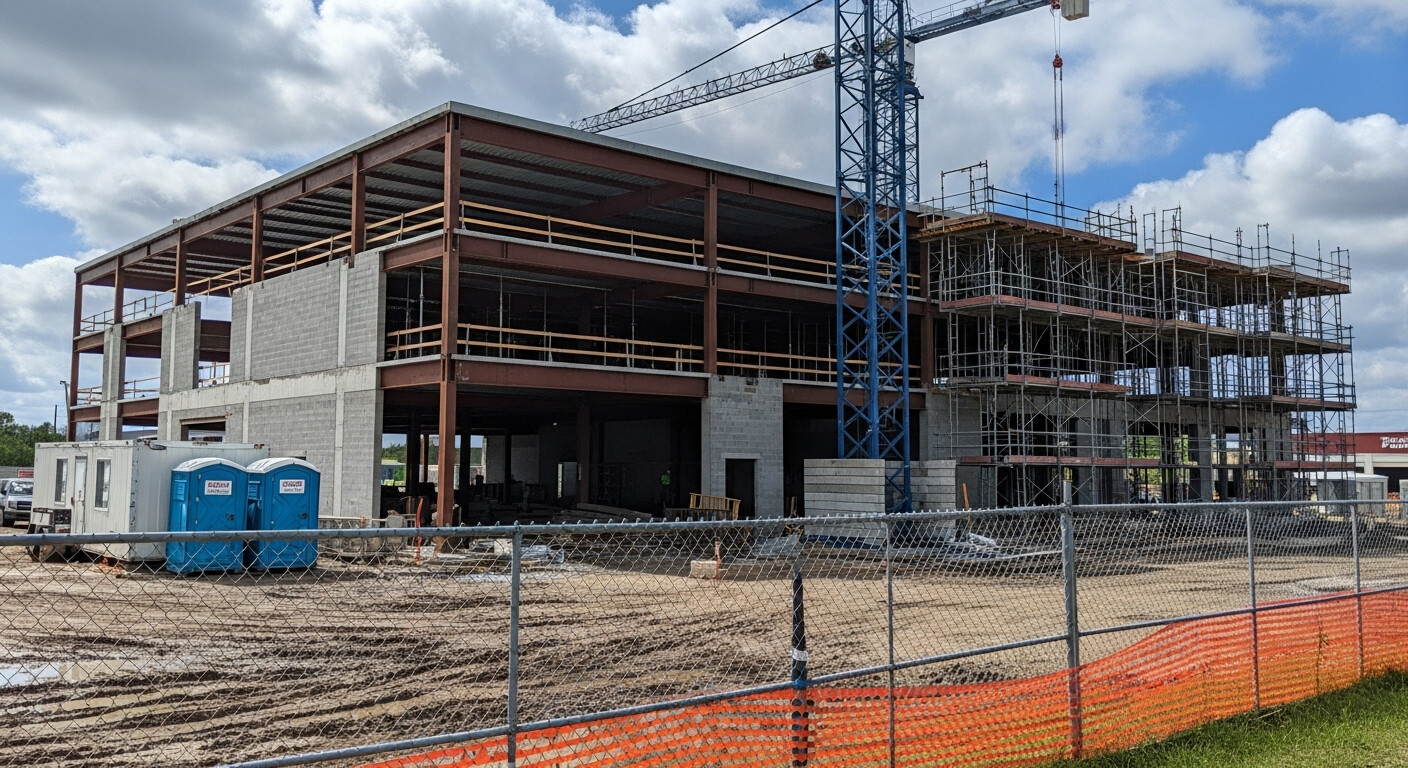 Active construction site