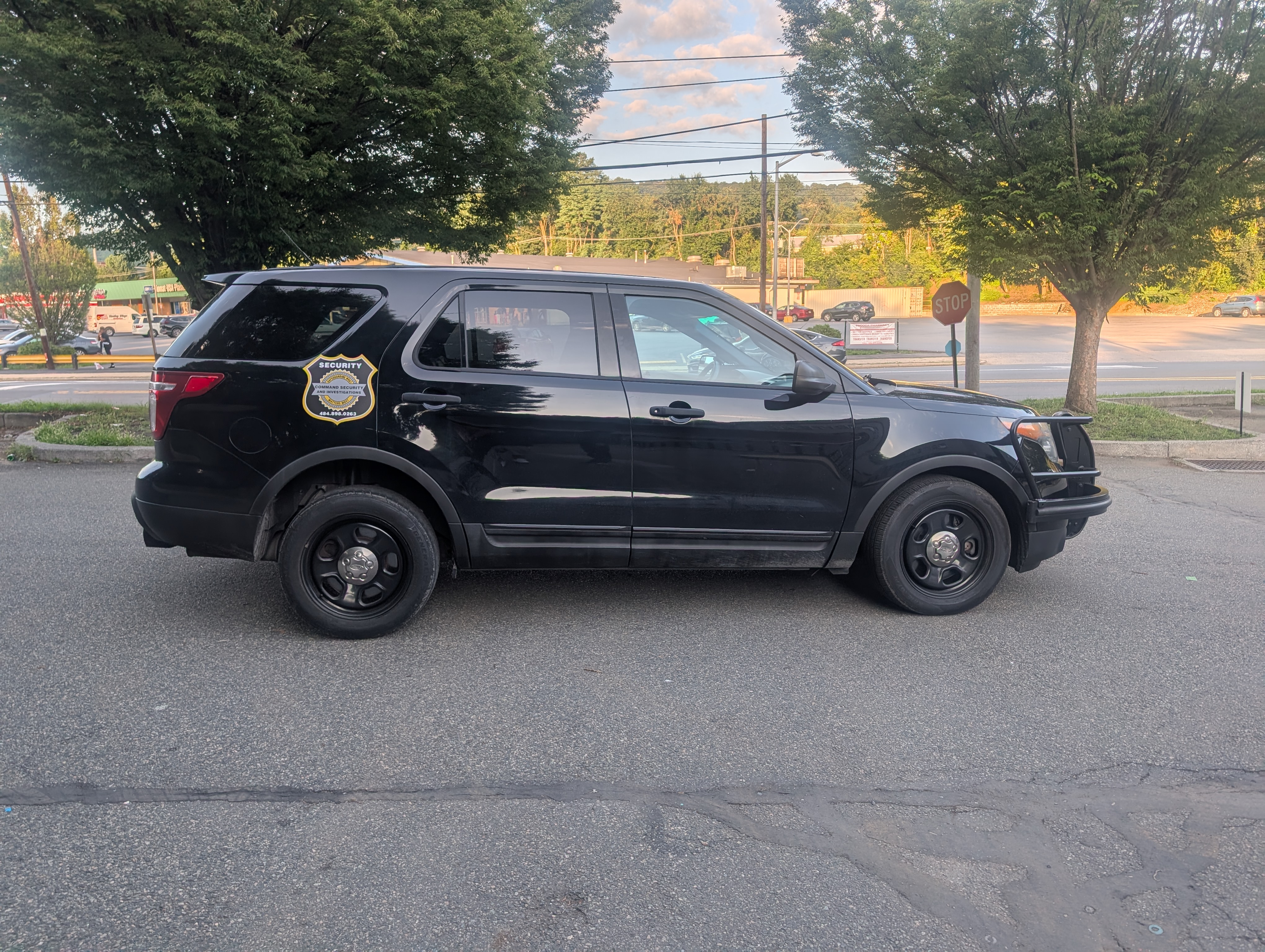 Command Security patrol vehicle on assignment